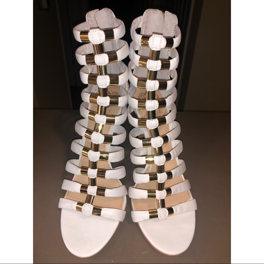 Vince Camuto gladiator cage heels